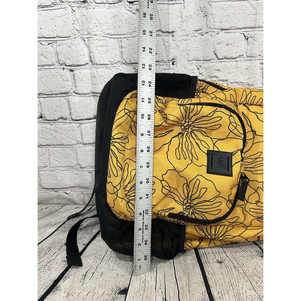 RVCA Estate II Yellow & Black Backpack Laptop Outdoor - Picture 10 of 10